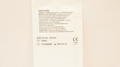 Intervascular SAS 1375989986 3145/5 Getinge Graft Sizer 24mm - 38mm